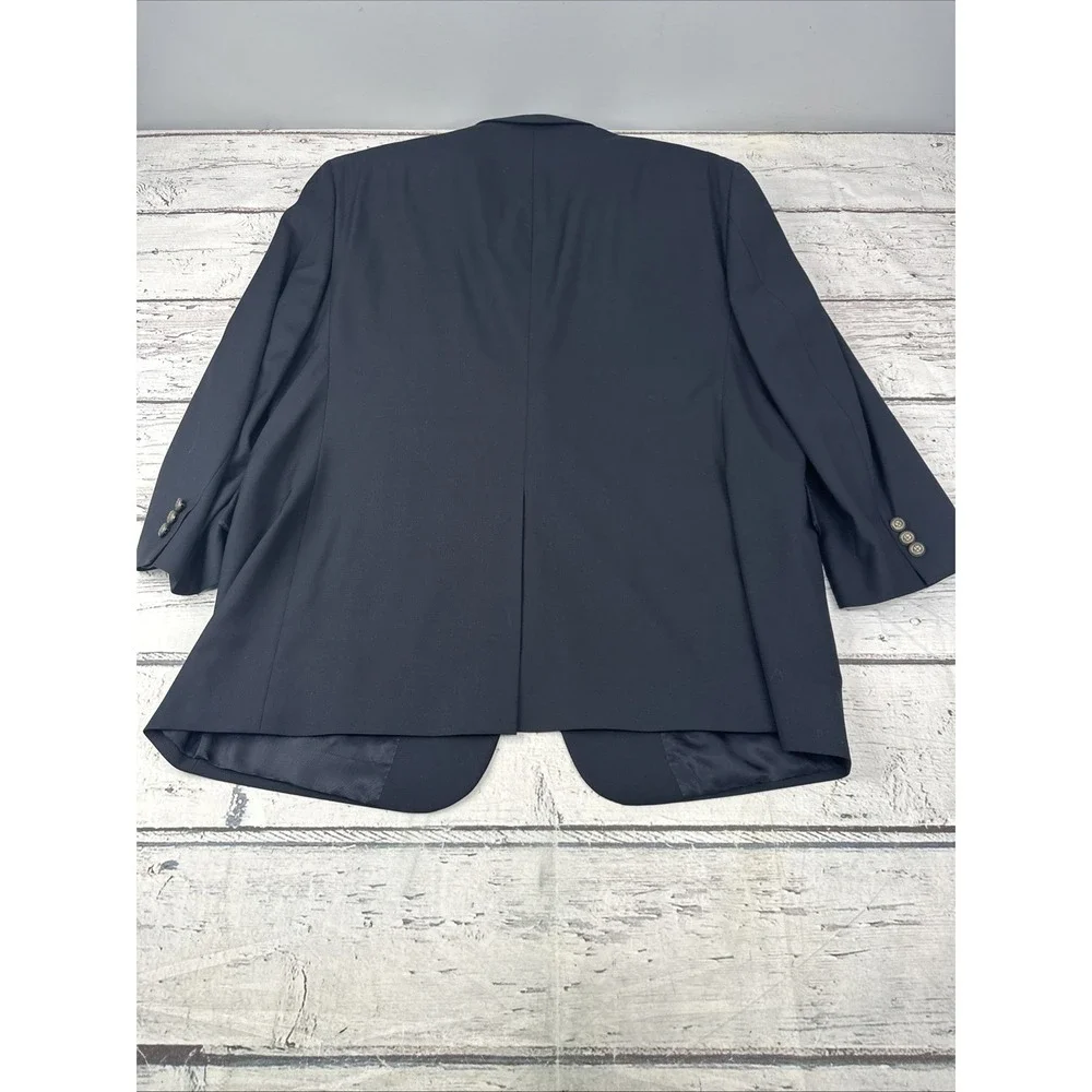 Jos A Bank Signature Collection Blazer Mens 48R Blue 100% Wool 2 Button